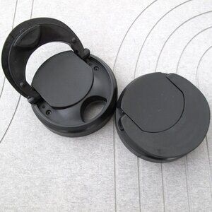 Magic Bullet Original Flip Top To Go lids Replacement Set of 2 black lids